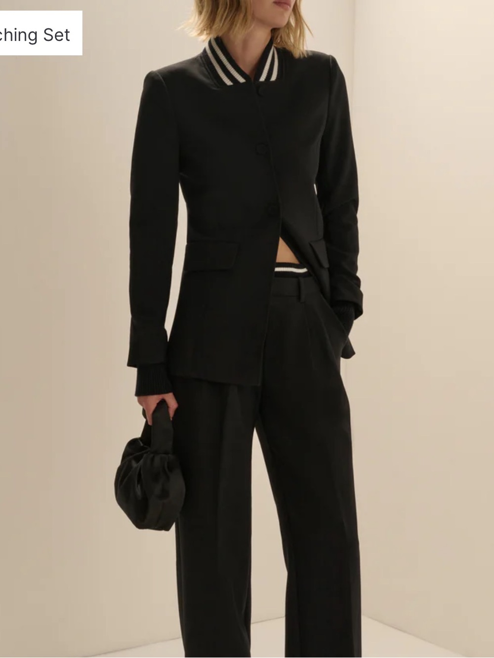 Favorite Daughter - THE VARSITY BLAZER - Black - Size M - Picture 6 of 7